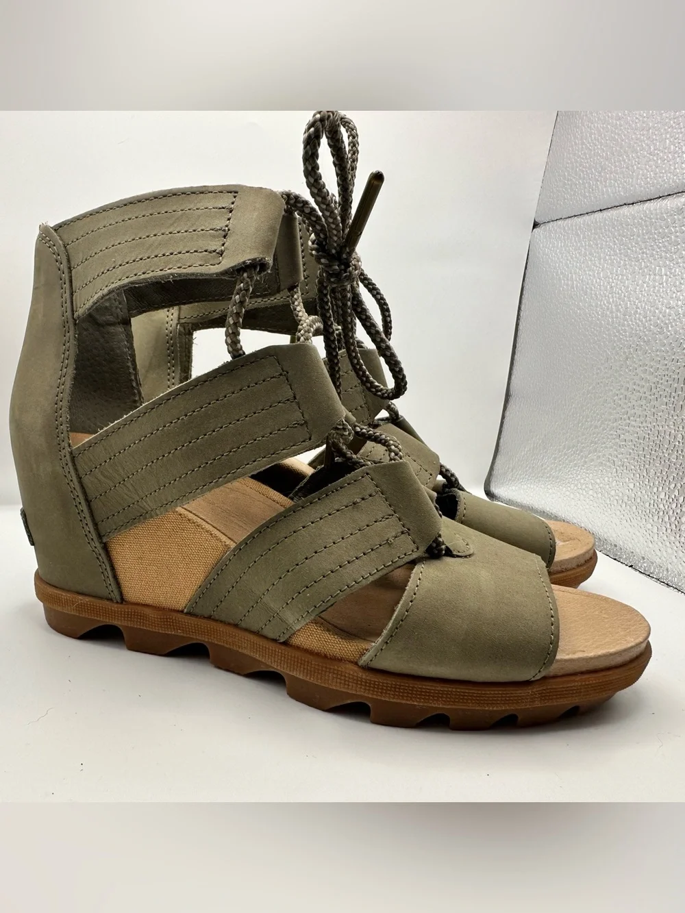 Sorel Joanie II Lace Sandal Sage, Women’s 8